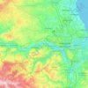 Carte topographique River Tyne, altitude, relief