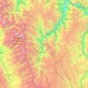 Carte topographique Province of Huari, altitude, relief