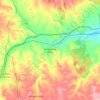 Carte topographique Monreal de Ariza, altitude, relief