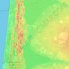 Carte topographique 40600, altitude, relief