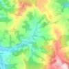 Carte topographique Anievas, altitude, relief