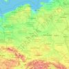 Carte topographique Polonia, altitude, relief