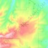Carte topographique Axolotl Lakes Wilderness Study Area, altitude, relief