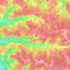 Carte topographique Chalagnac, altitude, relief