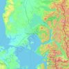 Carte topographique Provincia de Llanquihue, altitude, relief