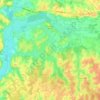 Carte topographique Frangy-en-Bresse, altitude, relief