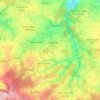 Carte topographique Cesny-les-Sources, altitude, relief