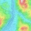 Carte topographique Lugagnan, altitude, relief