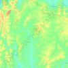 Carte topographique Montezuma, altitude, relief