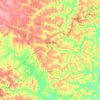 Carte topographique Umbaúba, altitude, relief
