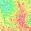 Carte topographique Massif du Mézenc, altitude, relief
