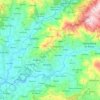 Carte topographique Amares, altitude, relief