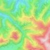 Carte topographique Arrodets-ez-Angles, altitude, relief