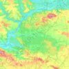 Carte topographique Parc naturel régional Oise-Pays de France, altitude, relief