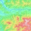 Carte topographique Moisei, altitude, relief