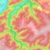 Carte topographique Felenne, altitude, relief