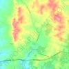 Carte topographique Greenock, altitude, relief