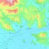 Carte topographique Δήμος Φαρκαδόνας, altitude, relief