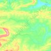 Carte topographique Black Fork, altitude, relief