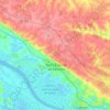 Carte topographique 44360, altitude, relief