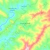 Carte topographique Bogas de Cima, altitude, relief