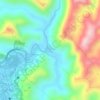 Carte topographique San Andres, altitude, relief