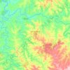 Carte topographique São João do Ivaí, altitude, relief
