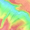 Carte topographique Le Quesne, altitude, relief