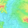 Carte topographique 33500, altitude, relief