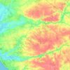 Carte topographique 85220, altitude, relief