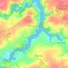 Carte topographique Minihy-Tréguier, altitude, relief