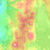 Carte topographique Sky Lakes Wilderness, altitude, relief