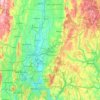 Carte topographique Capitol Planning Region, altitude, relief