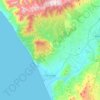Carte topographique Samandağ, altitude, relief