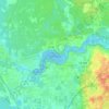 Carte topographique Lake Rousseau, altitude, relief