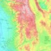 Carte topographique Sequoia National Forest, altitude, relief