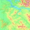Carte topographique Benewah County, altitude, relief