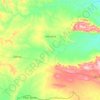 Carte topographique Adustina, altitude, relief