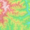 Carte topographique Korphu Gewog, altitude, relief