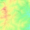 Carte topographique Djougou, altitude, relief