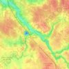 Carte topographique Gorges, altitude, relief
