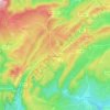 Carte topographique Villespassans, altitude, relief