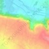 Carte topographique Tourly, altitude, relief