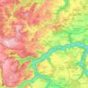 Carte topographique 72160, altitude, relief