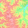 Carte topographique Town of Highland, altitude, relief