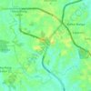 Carte topographique Alang-Alang Lebar, altitude, relief
