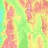 Carte topographique Bear Lake County, altitude, relief