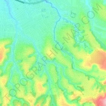 Carte topographique Kikimi, altitude, relief