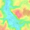 Carte topographique Haroué, altitude, relief