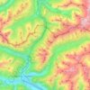 Carte topographique Brenner - Brennero, altitude, relief